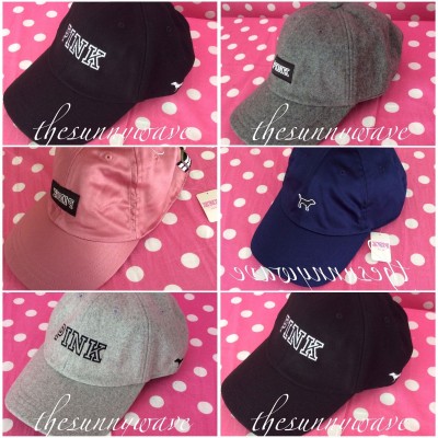 Victoria's Secret PINK Baseball Hat Cap Winter Wool Embroidered Dog/Patch Logo  eb-67296554
